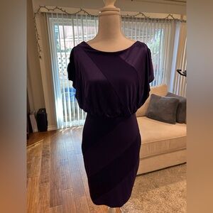 Enfocus Studio Deep Purple Midi Dress